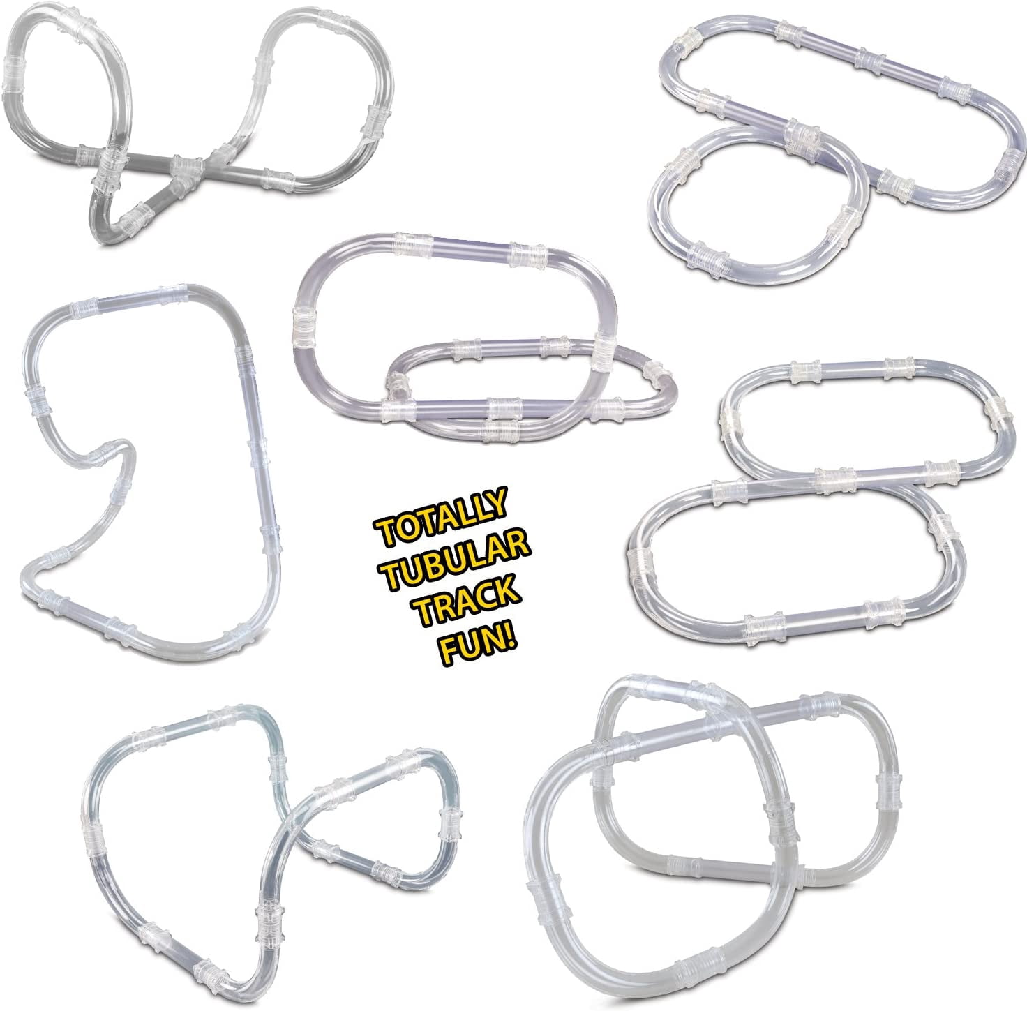 Zoom Tubes Car Trax Tubular Expansion Vehicle Playsets, 25 Pieces