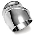 thumbnail image 1 of Alamode TK036-9 Anneau en Acier Inoxydable Haut Poli pour Femme Sans Pierre - Taille 9, 1 of 1