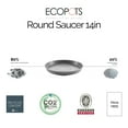 thumbnail image 2 of Ecopots Round Recycled Plastic Modern In/Outdoor Planter Flower Pot Saucer, Grey, 14", 2 of 3