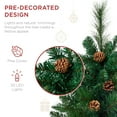 thumbnail image 5 of Best Choice Products Set of 2 24.5in Outdoor Scotch Pine Pathway Christmas Trees Decor w/ LED Lights, Pine Cones, 5 of 7