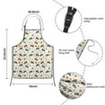 thumbnail image 3 of Cartoon Tractors Pumpkins White Pattern Kids Aprons for Girls and Boys,Adjustable Neck Strap Toddler Aprons for Kids Cooking Baking, 3 of 6