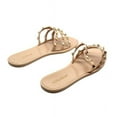 thumbnail image 5 of Olivia Miller Rio Women's Jelly Slide Sandals, Size: 6, Lt Beige, 5 of 5