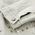 thumbnail image 6 of Lyinloo Women's Fashion Short Wash Denim Locomotive Wind Jacket White XXXL, 6 of 6