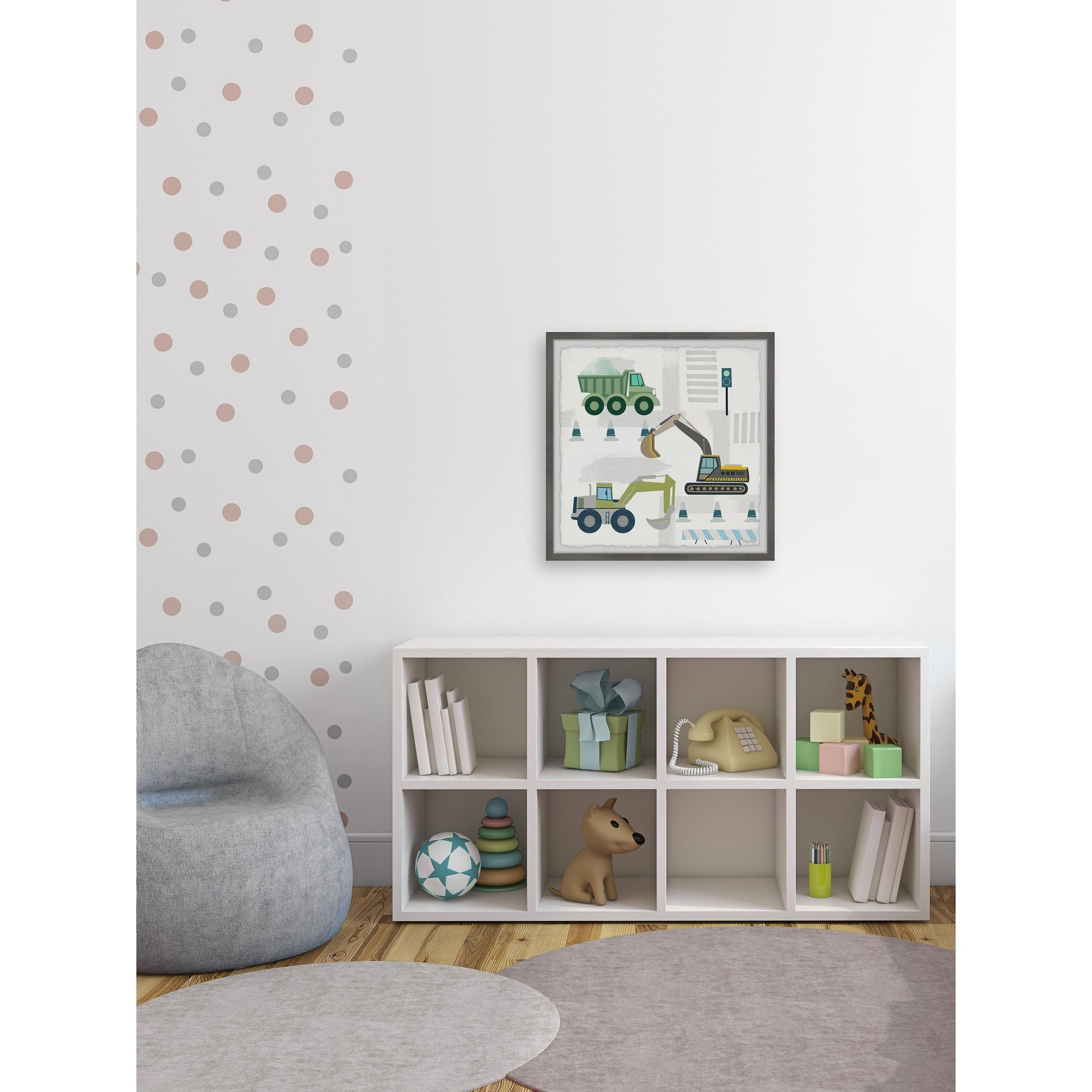 Marmont Hill Printed Construction Framed Art Print, 32" x 32"