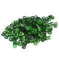 thumbnail image 1 of 100 unids/bolsa nuevos accesorios de herramientas de decoración de puños anillos de cuentas trenzadas de cabello coloridos (verde), 1 of 3