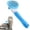 Blue, variant on Cat Brush, Self-Cleaning Slicker Brush Removes Undercoat Cat Comb Dog Brush Cat Brush Short to Long Hair Suitable Gentle Cat Brush Short Hair Slicker Brush