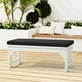 thumbnail image 2 of CRXX Outdoor Bench Cushion, Waterproof and Fade Resistant Patio Seat Cushions - Non-Slip Bench Pad Cushion with Removable Cover for Garden Swing Porch Settee，Black，39.5" x 18", 2 of 7