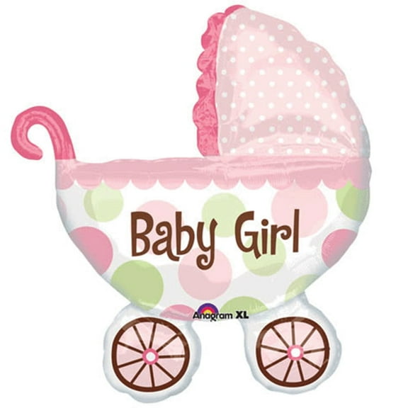 Burton & Burton  31" Baby Buggy Girl Balloon
