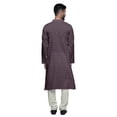 thumbnail image 3 of Atasi Designer Kurta Pajama For Men Printed Angrakha Style Casual Summer Clothing, 3 of 5