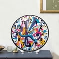 thumbnail image 4 of Yayeee Wall Clock Battery Operated 9.5" Silent Quartz Non-Ticking for Living Room Decor, Musical Pattern, 4 of 8