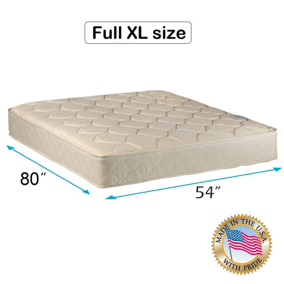 Dream Sleep Comfort Classic Orthopedic Gentle Firm Mattress Only with Mattress Protector Included - Spine Support, Longlasting Comfort and 1 Sided by Dream Solutions USA (Full XL 54"x80"x9")