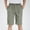 Green, variant on Sakmal Board Shorts Men Knee Length Cotton Linen Bermuda with Pockets Gray Summer Solid 9 Inch Mens Shorts 2XL