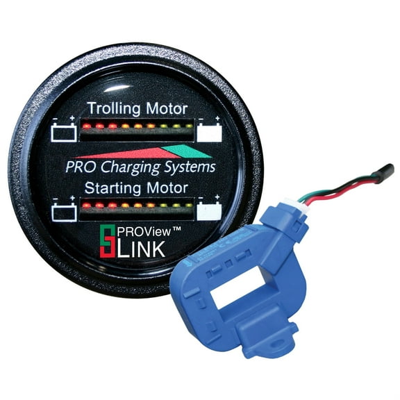 Dual Pro Lithiumm Battery Status Indicator w/2 CT's Dual Marine Round Display