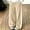 Beige, variant on Girls Color Block Sweatpants with Pockets Elastic Waist Fashion Casual Baggy Kids Wide Leg Pants Gray 8