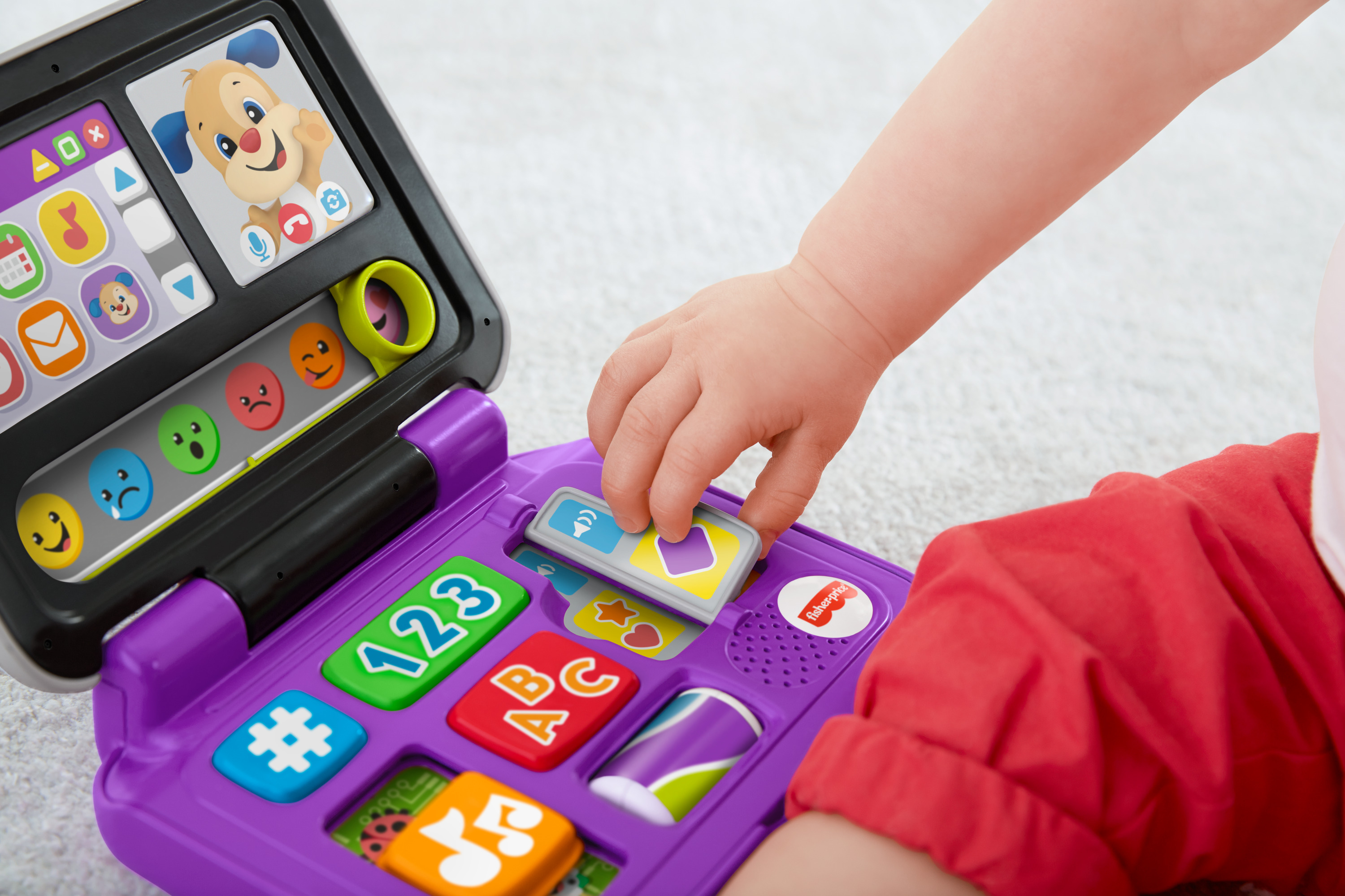 Fisher-Price Laugh & Learn Click & Learn Laptop Pretend Computer Baby & Toddler Toy - image 5 of 8