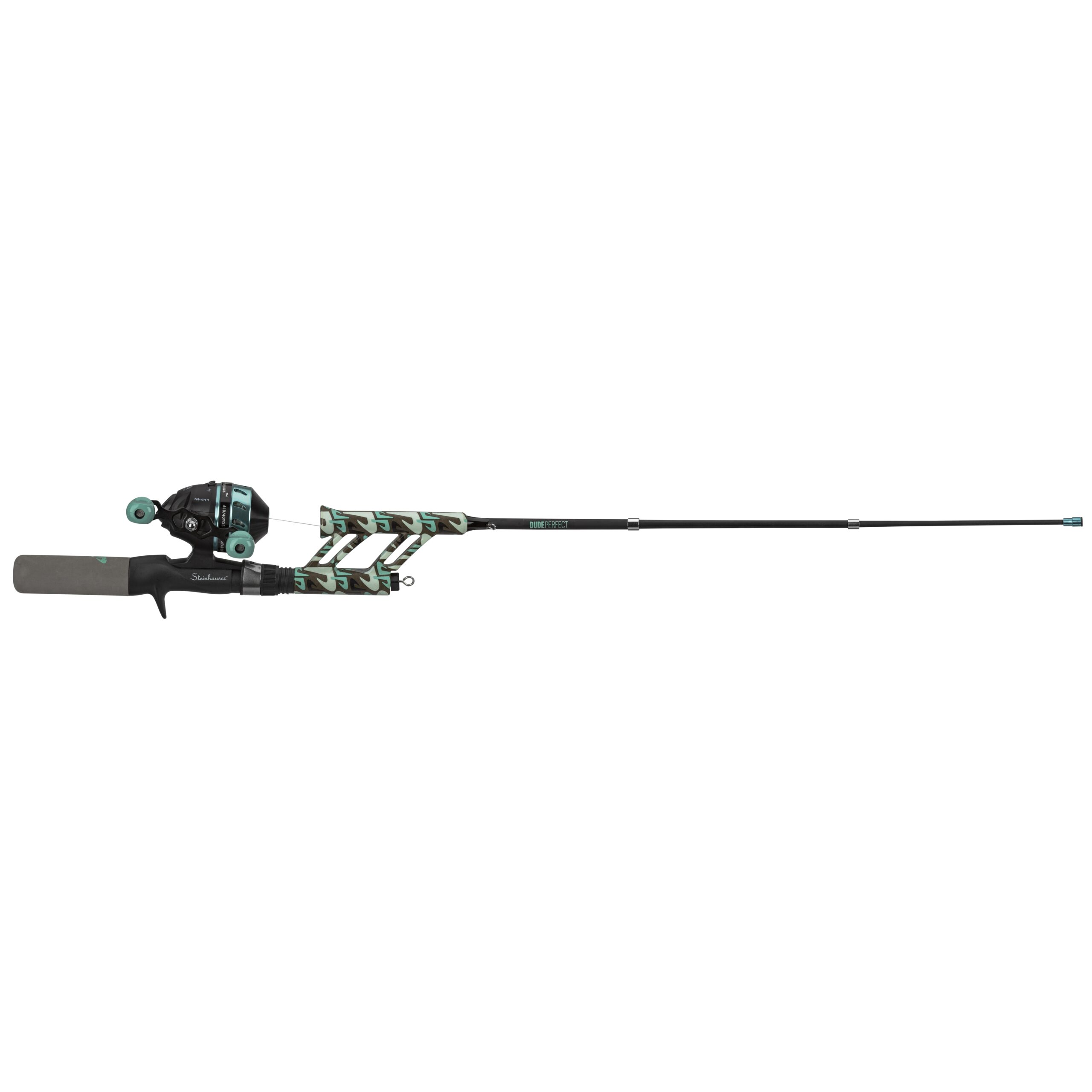 Profishiency Dude Perfect Telescopic Spincast Fiberglass Fishing Combo