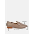 thumbnail image 2 of LILIANA Taupe Classic Leather Penny Loafers, 2 of 6