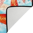 thumbnail image 5 of SKYSONIC 72x48in Watercolor Starfishes Area Rug, Sea Waved Background Non-Slip Floor Carpet for Indoor Living Dining Room and Bedroom Area, 5 of 7