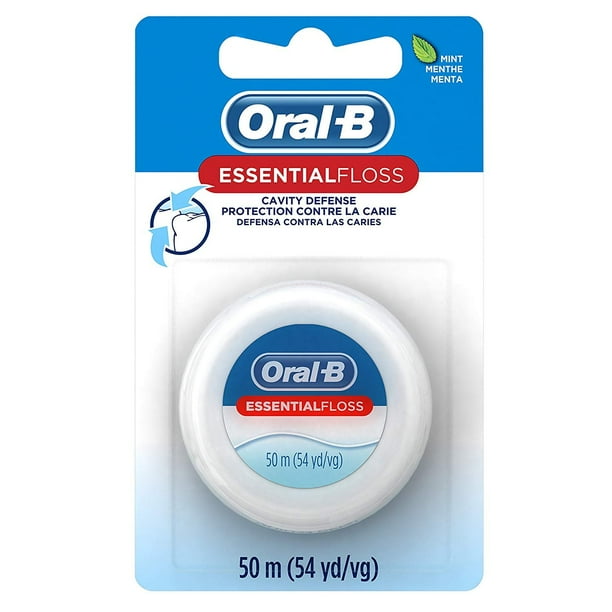 OralB Floss Mint Wax Cavity Defense Wax Coating & Shredresistant, 50m
