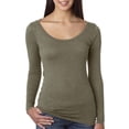 thumbnail image 2 of Women's Tri-Blend Long-Sleeve Scoopneck T-Shirt, 2 of 2