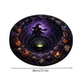 thumbnail image 2 of 3D Halloween Rug, Candy Corn Abyss Quilted Round Mat, Halloween Quilted Round Rug 3D Illusion, Soft & Durable Fabric Non- Modern Home Decor (40cm/15.75in,60cm/23.62in,80cm/31.5in, Style ), 2 of 6