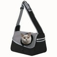 thumbnail image 1 of Laklulu Perro Gato Un Hombro Bandolera Bolsa para Mascotas Malla Transpirable Viaje Bolsa Portátil para Gatos, 1 of 5