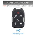 thumbnail image 2 of Metal Key Fob Cover with Keychain for GMC Terrain Yukon Yukon XL Suburban Tahoe 2015-2020, 2 of 9