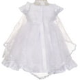 thumbnail image 2 of Little Baby Girls Virgin Mary Embroidery Christening Baptism Dresses White 6M, 2 of 5