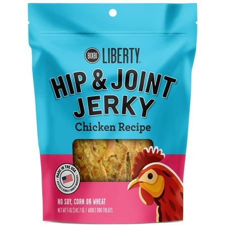 UPC: 0856452005007 | BIXBI Liberty Functional Jerky Hip & Joint Chicken flavored Jerky Treats for Dogs 5 oz