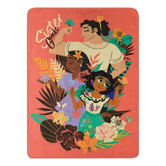 Disney's Encanto Blanket Sister Goals Plush Silk Touch Throw Blanket 46" x 60"