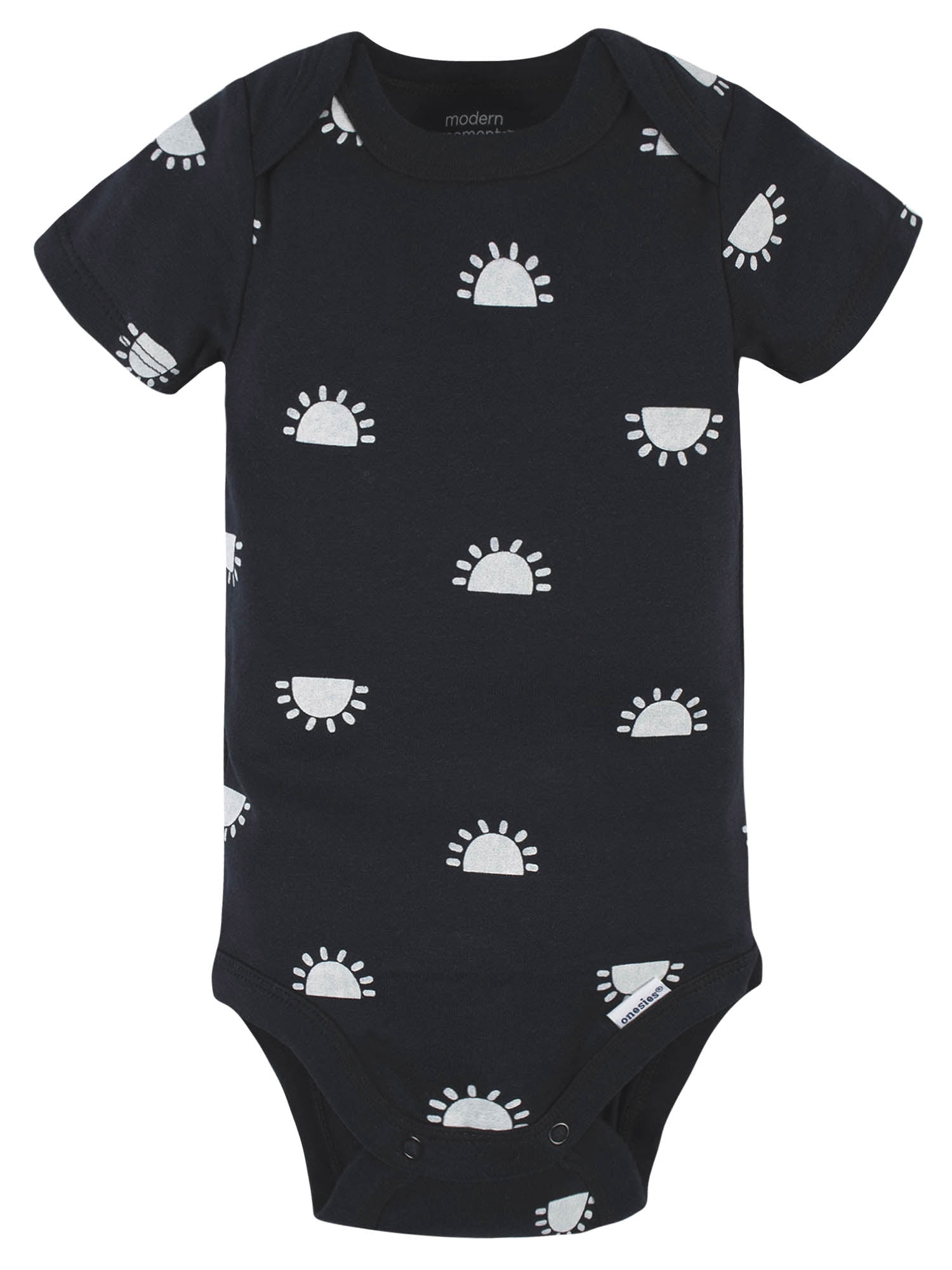 Modern Moments by Gerber Baby Boy Short Sleeve Bodysuits, 4-Pack (Newborn-12 Months)