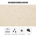thumbnail image 3 of Solid Shower Curtain 6 x 6 FT Bath Curtains Waterproof PEVA Bathroom Curtains for Bathtub Showers Metal Grommets, 3 of 6