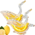 thumbnail image 1 of HLONK Lemon Slice Squeezer   6 Pcs Lemon and Lime Squeezer  Transparent Bird Shape Lemon Squeezer  Manual Fruit Juicer  Lemon Press for Kitchen  Bar  Restaurant, 1 of 7