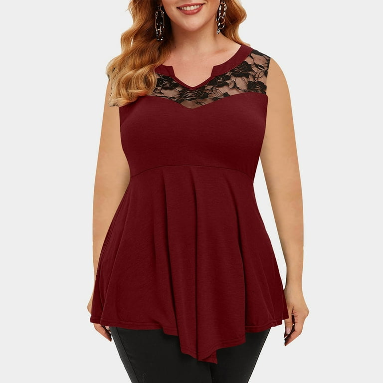 Women's plus size tops clearance cheap