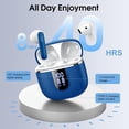 thumbnail image 5 of Wireless Earbuds, Bluetooth Ear Buds 5.4 Mini HiFi Stereo with 4 ENC Noise Cancelling Mics Wireless Headphones, 40H in Ear Earphones, USB C, IP7 Waterproof Bluetooth Headphones for Sports, Blue, 5 of 8
