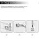 thumbnail image 5 of Pot Filler Kitchen Sink Faucet Wok Faucet Wall mounted Pot Filler Faucet (300mm), 5 of 5