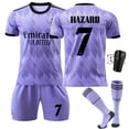 thumbnail image 3 of 22-23 Real Madrid away purple number 9 Benzema 14th time commemorative edition 20 Vinicius 10 Modric Real Madrid away number 11 #XL, 3 of 5
