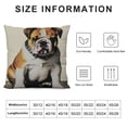 thumbnail image 5 of JEUXUS Cute English Bulldog Heritage of Love Throw Pillow Case Cover ,Funny English Bulldog Puppy Decorations For Home Bedroom Girls Room Office,English Bulldog Owners Moms Gift,Dog Lovers Gift, 5 of 5