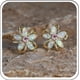 thumbnail image 2 of Diamond Flower Stud Earrings Spring Dainty Crystal Cherry Blossoms Jewelry Senior Sense Of Temperament Plumeria Studs, 2 of 5