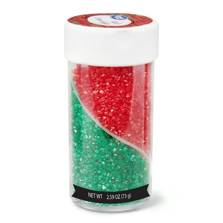 Great Value Christmas Colored Sugars, 2 Cell, 2.59 oz
