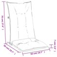 thumbnail image 4 of vidaXL Coussins de Chaise Dossier Haut 6 Pcs Rouge Mélangé 120x50x7 cm Tissu, 4 of 5