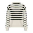 thumbnail image 6 of Lovskoo Sweaters for Women Long Sleeve Collar Winter Japanese Vintage Loose Top Knit Sweater White, 6 of 8
