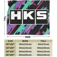 thumbnail image 3 of Hks Japanese Aftermarked Car Parts Fleece Blanket, Very Soft Microfiber Flannel Blanket for Couch Warm and Cozy for All Seasons, 3 of 6