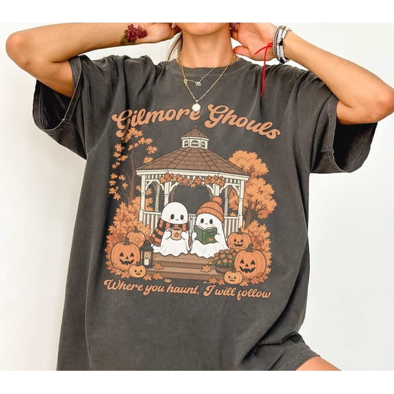 Gilmore Ghouls Halloween T-Shirt, Spooky Ghosts Autumn Tee