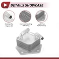 thumbnail image 4 of Enfriador de aceite de motor No.255605LJ004 Enfriador de aceite de transmisión con sellos de O-ring para Honda Civic 2016-2017 Aleación de aluminio 1 Pc, 4 of 7