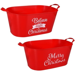 Plastic Handy Oval tub Red - Dollar Store