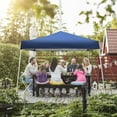 thumbnail image 4 of Outdoor Slanted Feet Pop-up Canopy Gazebo Blue 10 ft. W x 10 ft. D, 4 of 5
