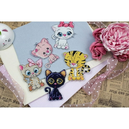 UPC: 4840746069666 | Kittens JK033L Counted Cross-Stitch Kit