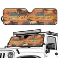 thumbnail image 2 of Psesaysky Tribal Horse Dreamcatcher Windshield Sun Shade Sun Visor Heat Shield for Front Window Car Off-road Vehicle Accessories Keep Vehicle Cool, 2 of 7