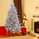 thumbnail image 2 of Árbol de Navidad Costway flocado 210 cm 350 luces LED multicolores, 2 of 5
